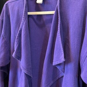 Vintage Renate B. Purple Women's open sweater